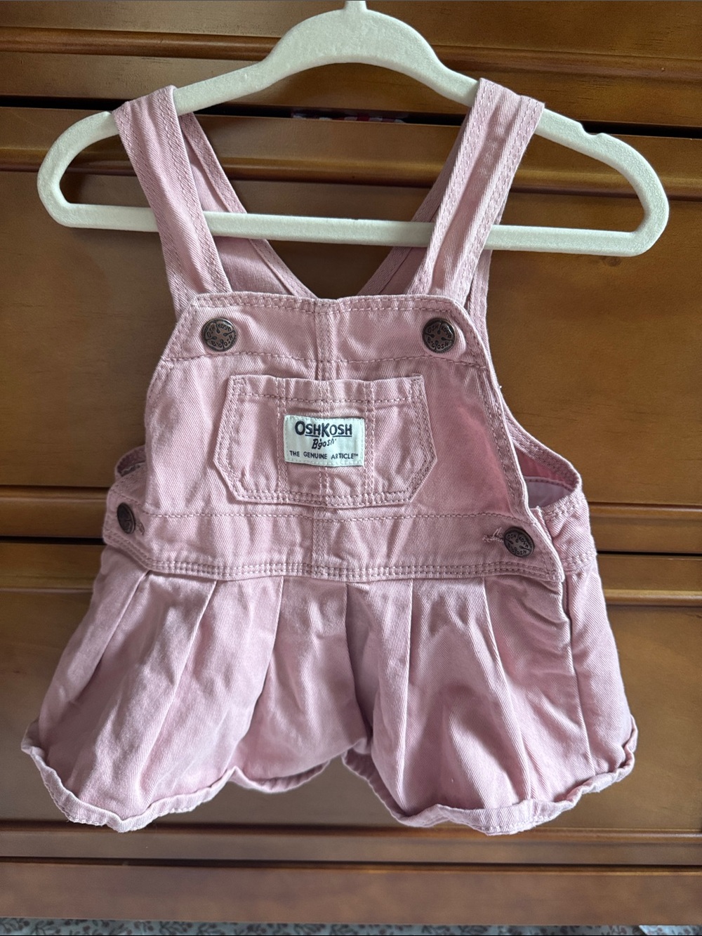 OshKosh B'gosh Dusty Pink Cotton Overall Dress